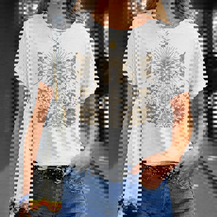 Therian Y2k Grunge Estetica Alt Goth Scheletro Croce Gotica Maglietta Regalos para ella