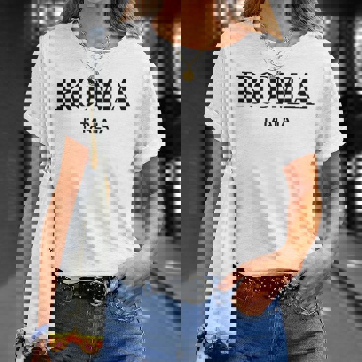 Roma Italia Retro Preppy Italy Girls Rome Souvenir T-Shirt Gifts for Her