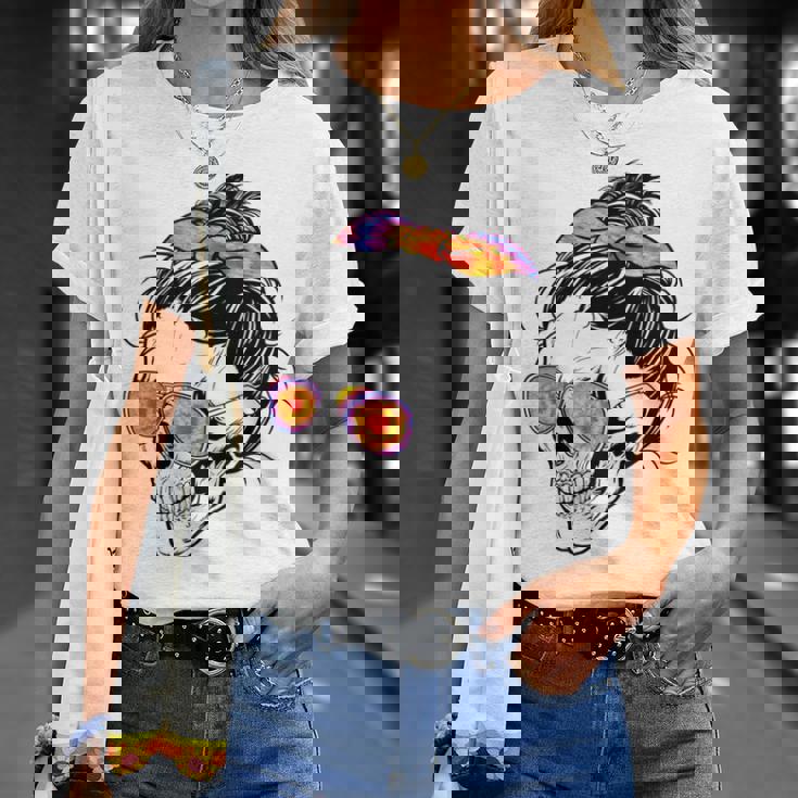 S De Calavera Calavera Manga Larga Camiseta unisex Regalos para ella