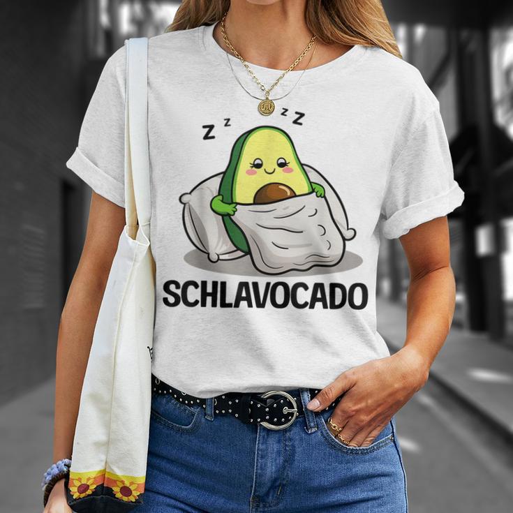 Schlavocado Official Sleep Pyjamas Sleep Avocado Gray T-Shirt Geschenke für Sie