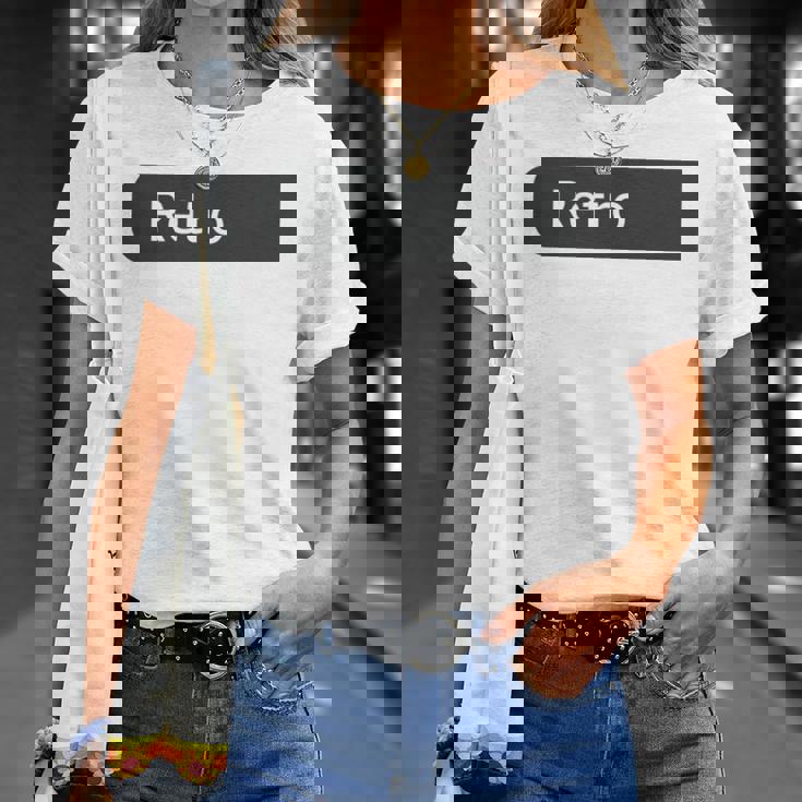 Staff Indietro Nero Adulto Uniforme Testo Bianco Maglietta Regalos para ella