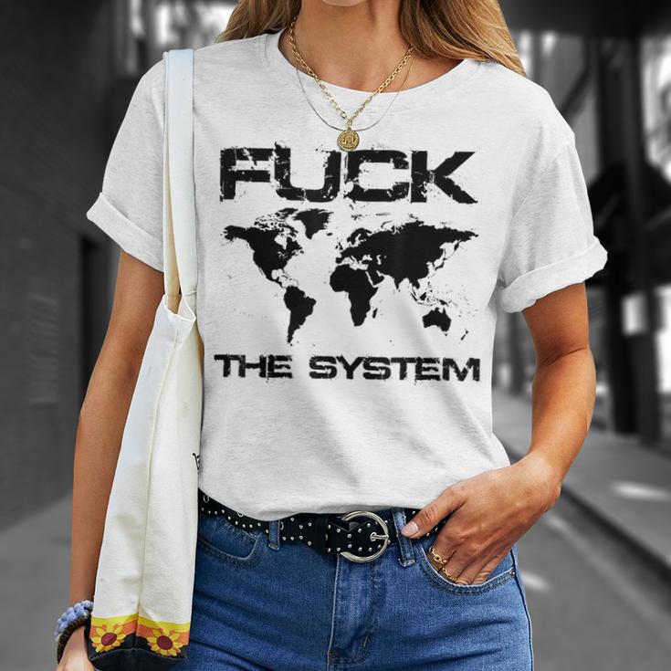 The System Gegen Die Momentane Weltpolitk T-Shirt Geschenke für Sie