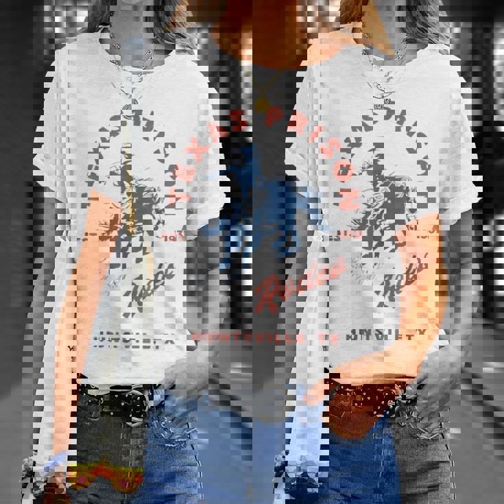 Texas Prison Rodeo Cowboy Western T-Shirt Gifts for Her