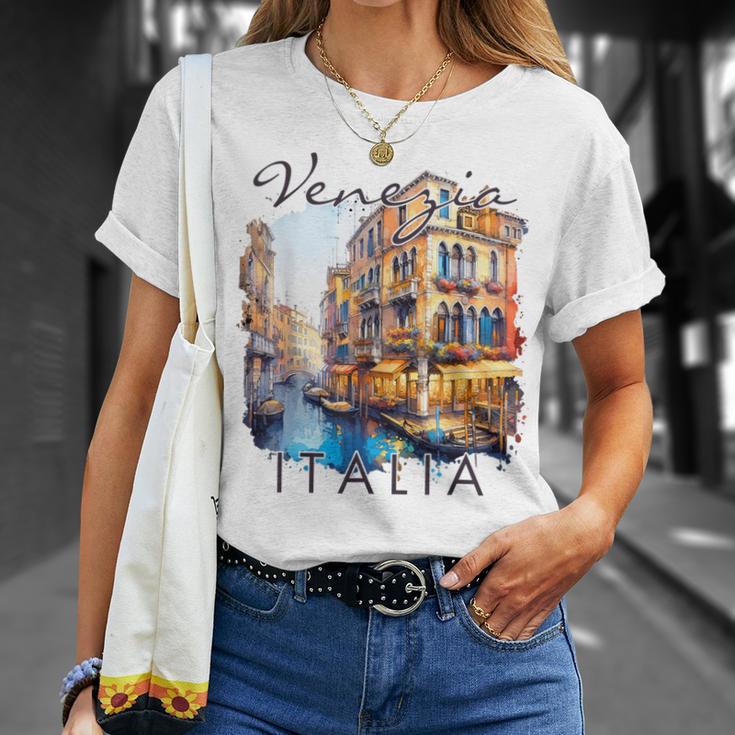 Venezia Italia Travelenice On Travel Meet Me In Italy T-Shirt Geschenke für Sie