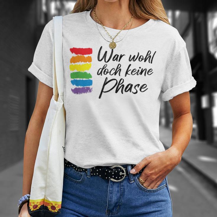 War Wohl Doch Keine Phase Mit Regenbogen Gay Flagge Lgbtq T-Shirt Geschenke für Sie