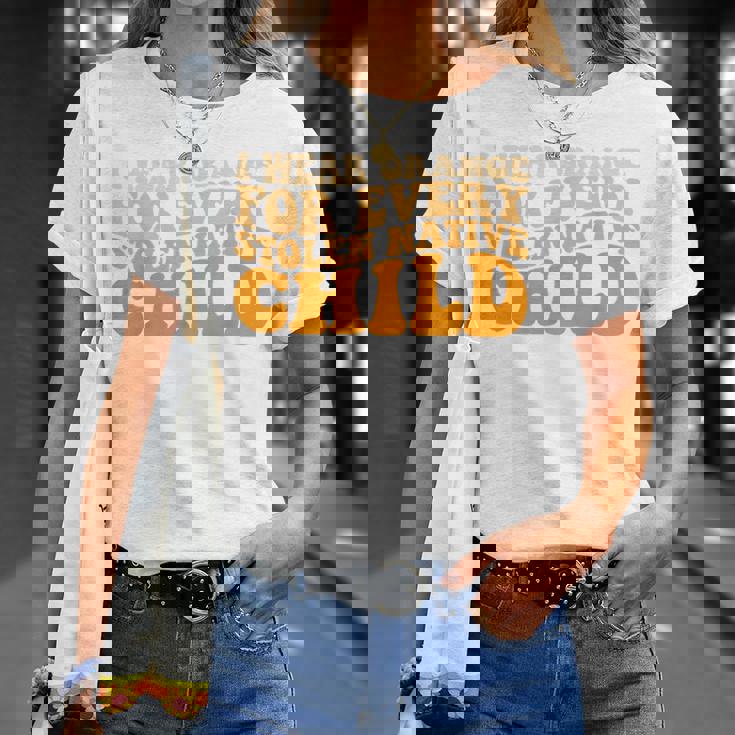 I Wear Orange For Every American Native Child Indian Pride T-Shirt Gifts for Her
