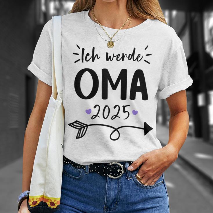 Women's Ich Werde Oma 2025 T-Shirt Geschenke für Sie