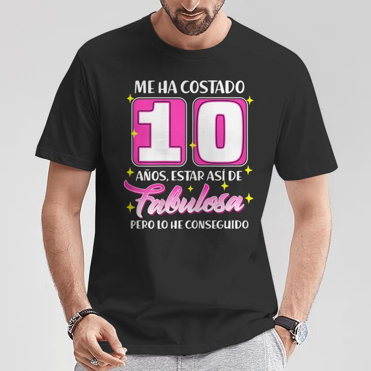 10 Años Fabulosa Cumpleaños 10 Camiseta unisex Regalos divertidos