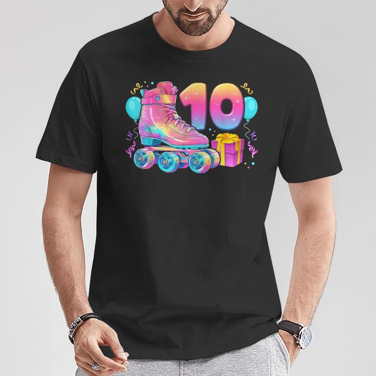 10º Cumpleaños Niña 10 Años Patines Número 10 Camiseta unisex Regalos divertidos