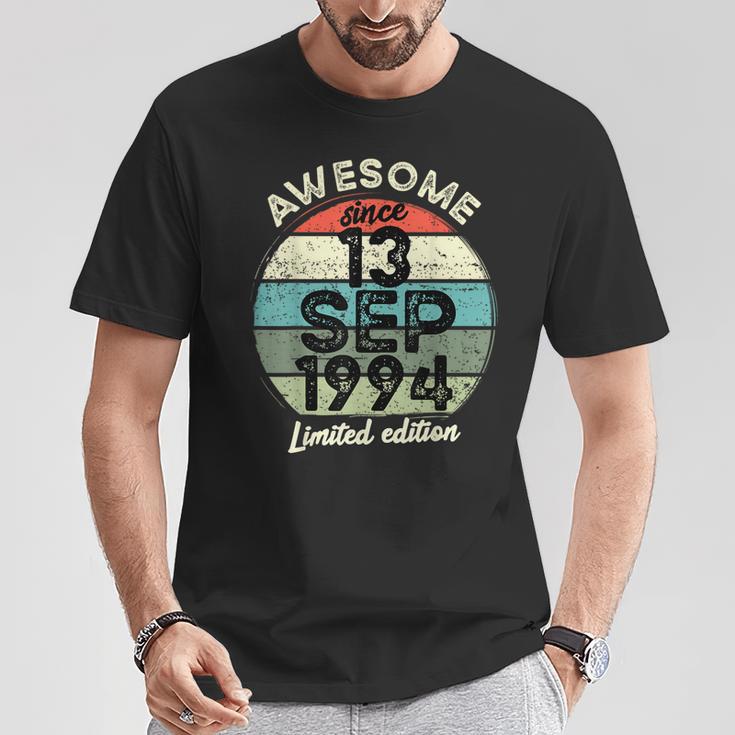 13 September 1994 30 Geburtstag 30 Jahre Alt 2024 Geburtstag T-Shirt Lustige Geschenke