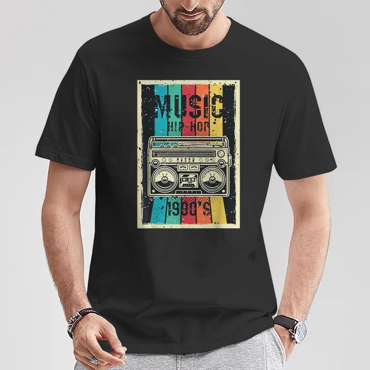 90S Outfit Hip Hop Music Retro T-Shirt Lustige Geschenke