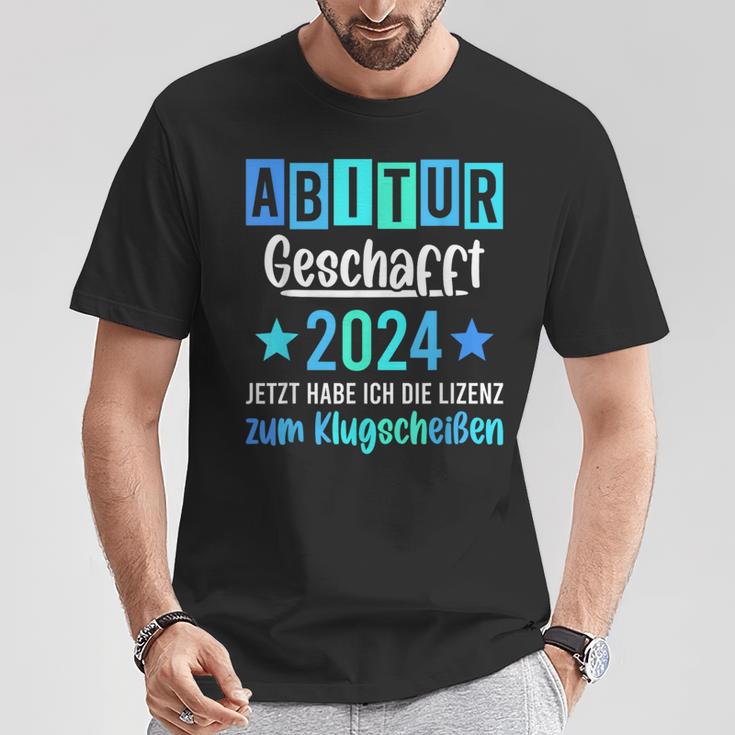 Abitur 2024 Geschafft Lizenz Zum Klugscheißen T-Shirt Lustige Geschenke