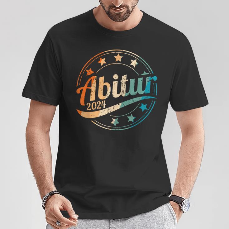 Abitur 2024 Retrointage Prüfung Bestanden Abi 2024 T-Shirt Lustige Geschenke