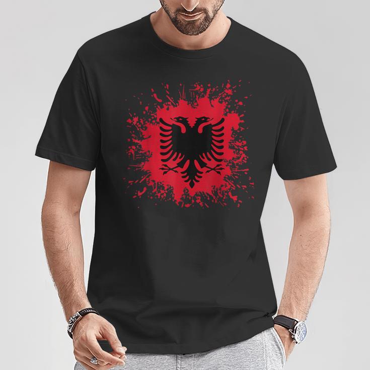 Albania Flag Shqiperi Albanian Flag Shqiperia T-Shirt Lustige Geschenke