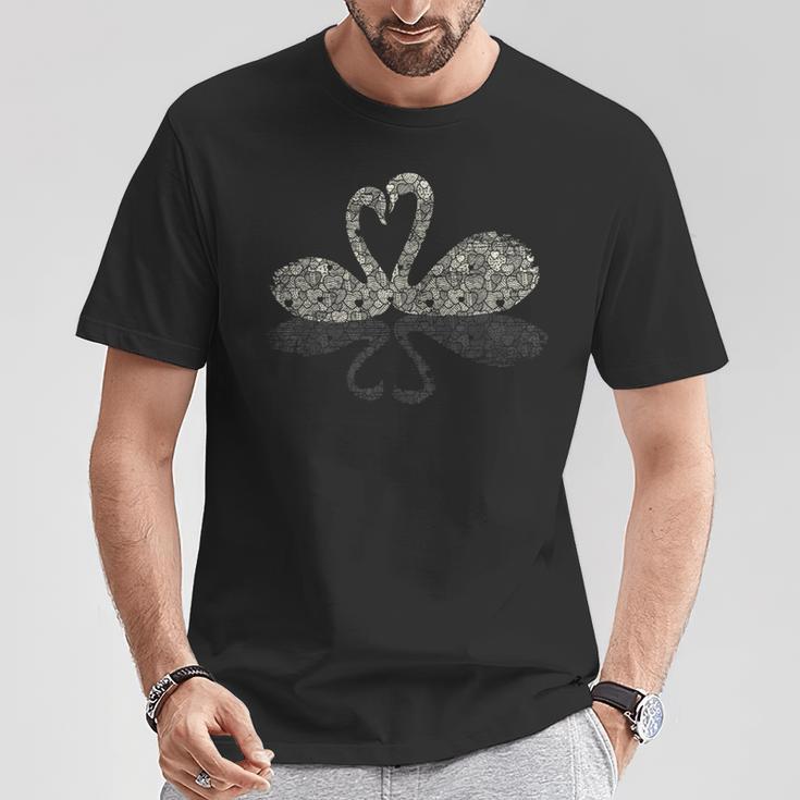 Animal Lovers Water Bird intage Swan T-Shirt Lustige Geschenke