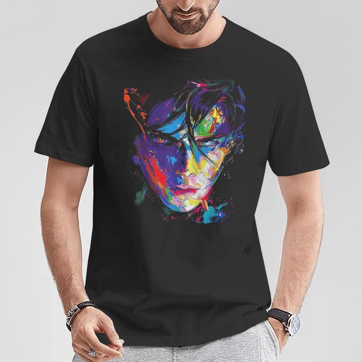 Anime Manga Motiv Scribble Illustration Anime T-Shirt Lustige Geschenke