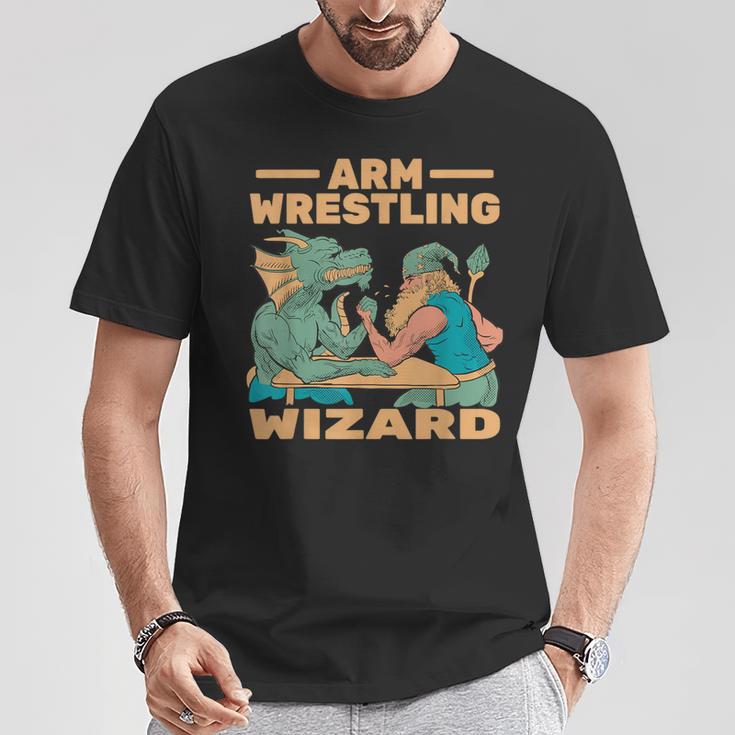 Armwrestling Arm Wrestling Wizard Arm Wrestler T-Shirt Lustige Geschenke