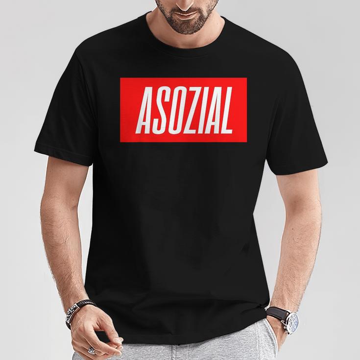 Asozial T-Shirt Lustige Geschenke