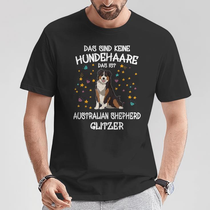 Australian Shepherd Glitter Dog Holder Aussie Dog T-Shirt Lustige Geschenke