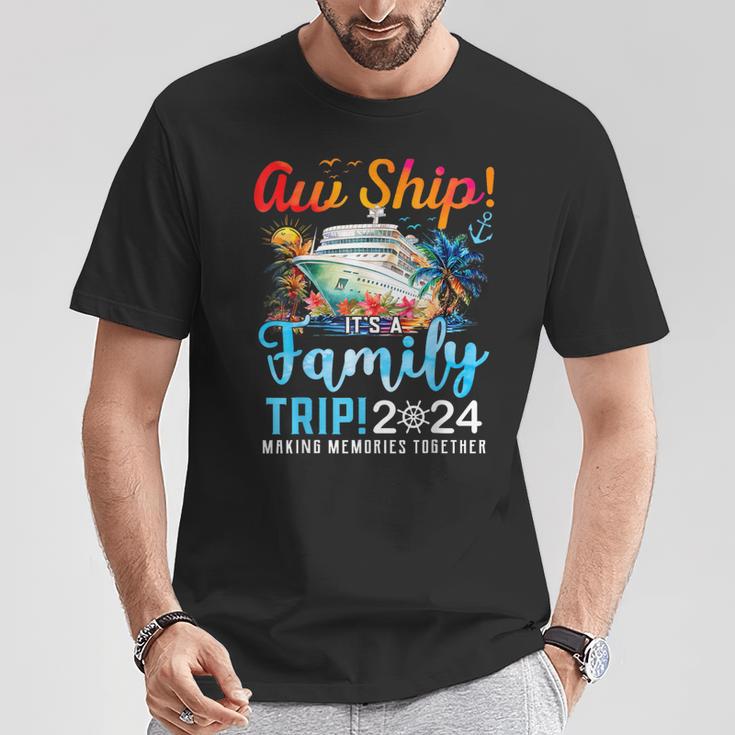 Aw Ship It's A Family Trip 2024 Family Matching Cruise Trip T-Shirt ...