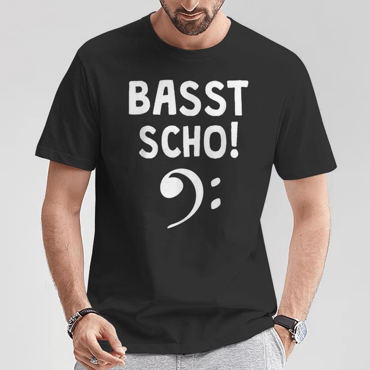 Basst Scho Bass Guitar Bassist T-Shirt Lustige Geschenke