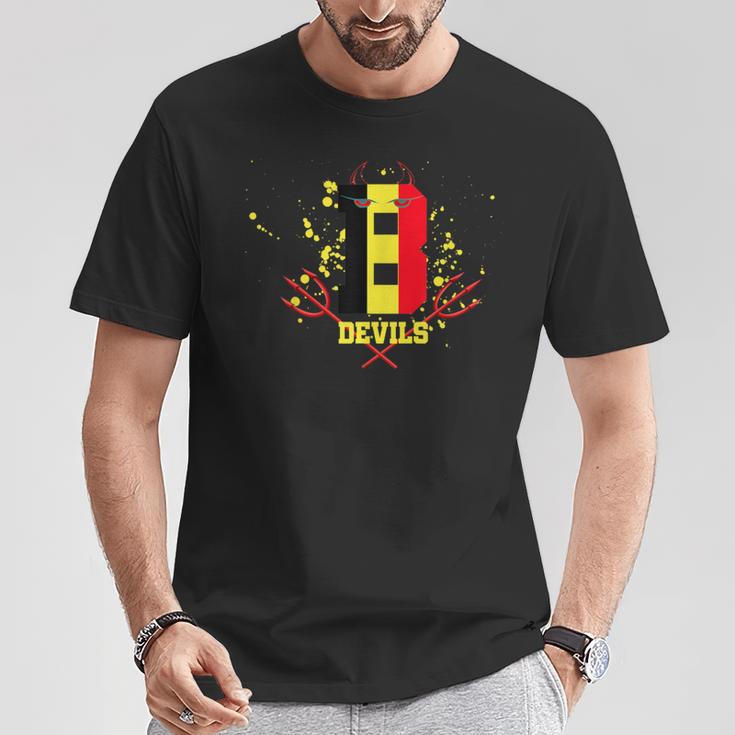 Belgium Devils Football T-Shirt Lustige Geschenke