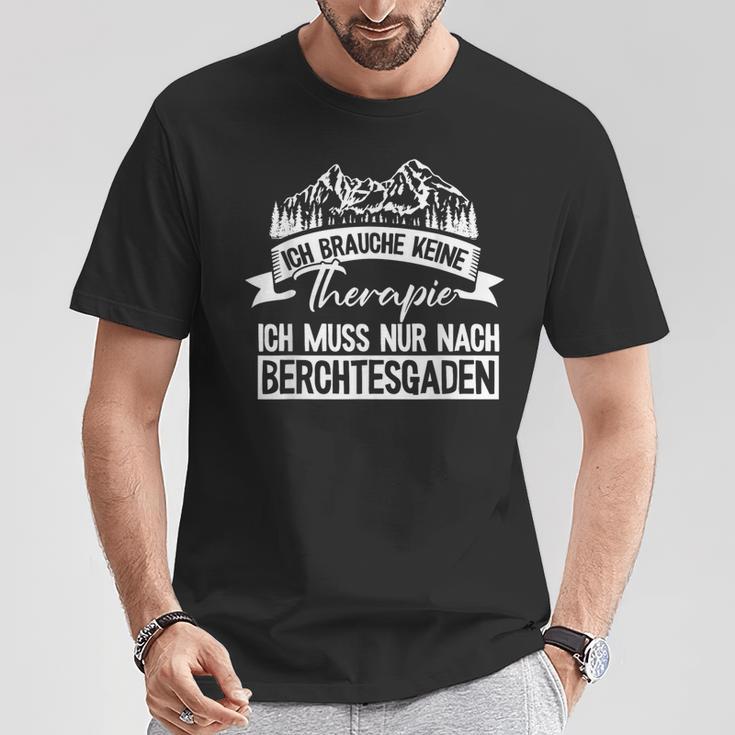 Berchtesgaden Keine Therapie Saying Watzmann Gipfel Hiking S T-Shirt Lustige Geschenke