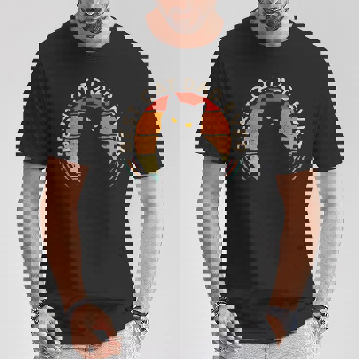 Best Cat Dad Ever Cute Kitten Fatherintage Cat Owner Camiseta unisex Regalos divertidos