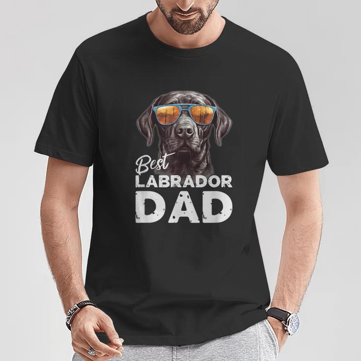 Best Labrador Dog Dad For Dog Owners T-Shirt Lustige Geschenke