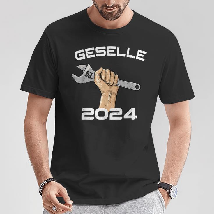 Bestandene Gesellenprüfung Gesellenbrief Azubi Geselle 2024 T-Shirt Lustige Geschenke