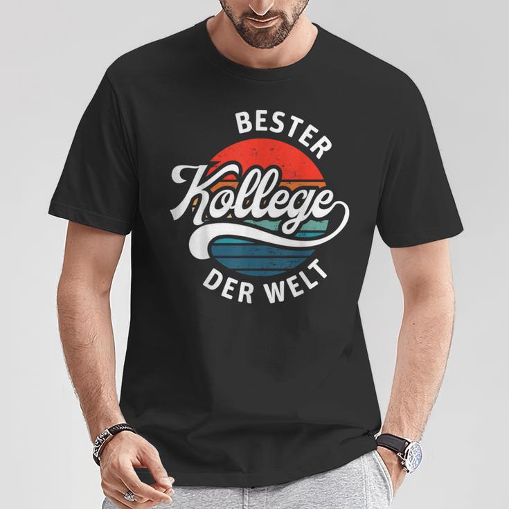 Bester Kollege Der Welt For Leaving Or Anniversary T-Shirt Lustige Geschenke