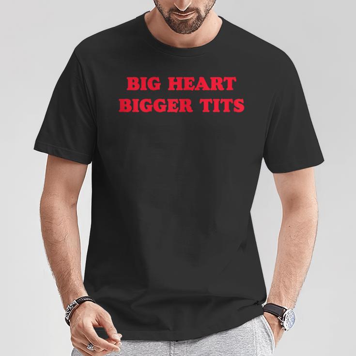 Big Heart Bigger Tits T-Shirt Lustige Geschenke