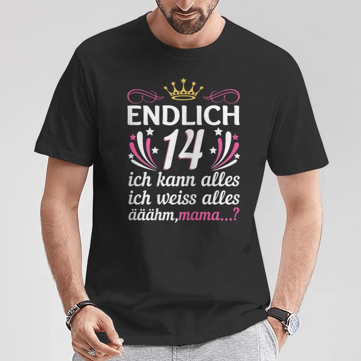 Birthday Girl Endlich 14 Ich Kann Alles Krone Cute T-Shirt Lustige Geschenke