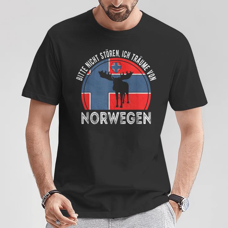 Bitte Nicht Stören Ich Träumeon Norwegian T-Shirt Lustige Geschenke