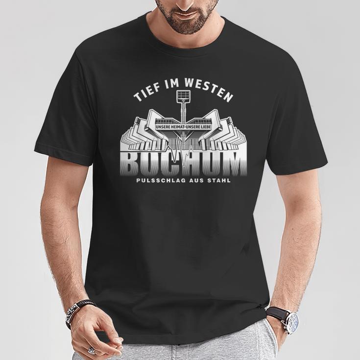 Bochum Stadion Tieff Im Westen Mit Nem Pulsschlag Sl T-Shirt Lustige Geschenke