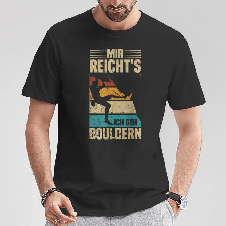 Bouldering Retro Mountain Climbing Mir Reicht's Ich Geh Bouldering T-Shirt Lustige Geschenke