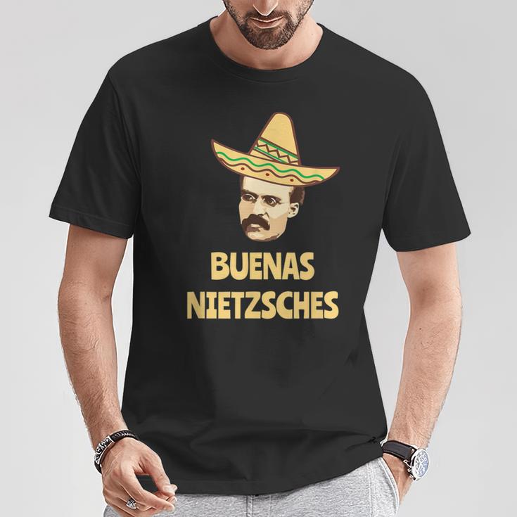 Buenas Nietschez Nietzsche Philosophy T-Shirt Lustige Geschenke