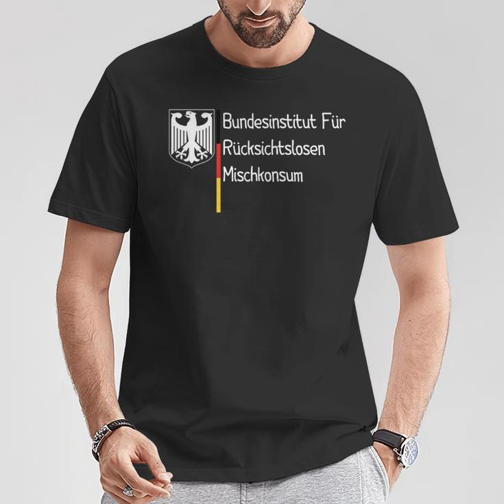 Bundesinstitut Für Rücksichtslosen Mischkonsum T-Shirt Lustige Geschenke