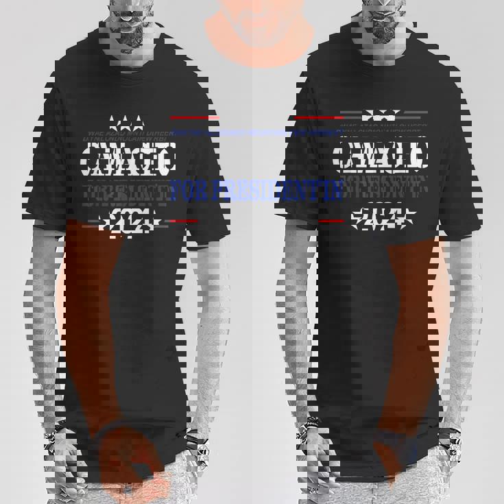 Camacho Para Presidente En 2024 Humor De Las Elecciones Presidenciales Camiseta unisex Regalos divertidos