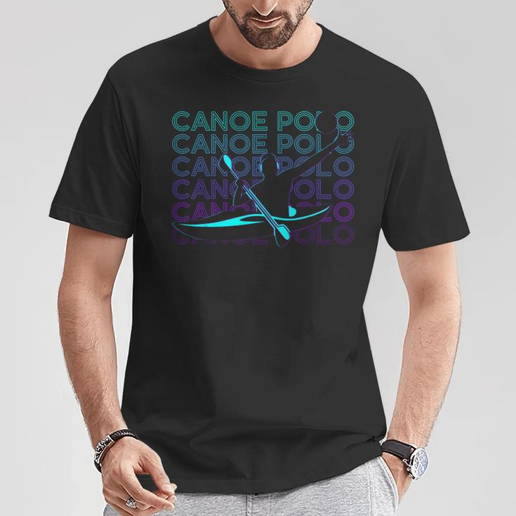 Canoe Polo Canoeing Retro T-Shirt Lustige Geschenke