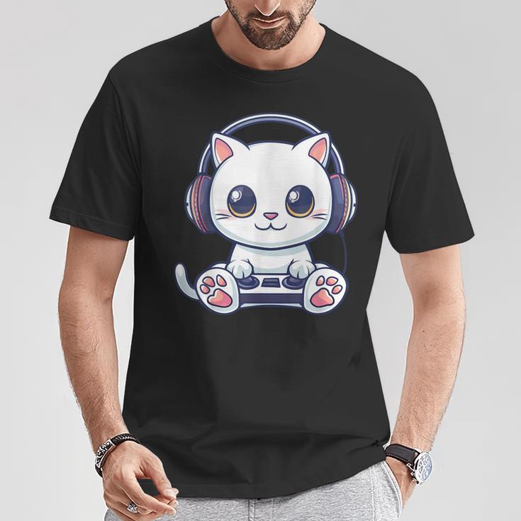 Cat Gaming T-Shirt Lustige Geschenke