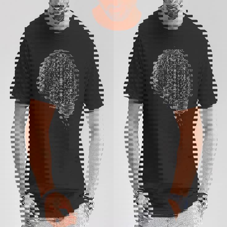 Cerebro Obra Gráfica Arte Cerebro Camiseta unisex Regalos divertidos