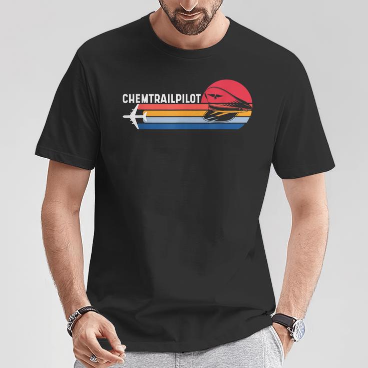 Chemtrails Uniform Chemtrailpilot Chemtrail Defense T-Shirt Lustige Geschenke