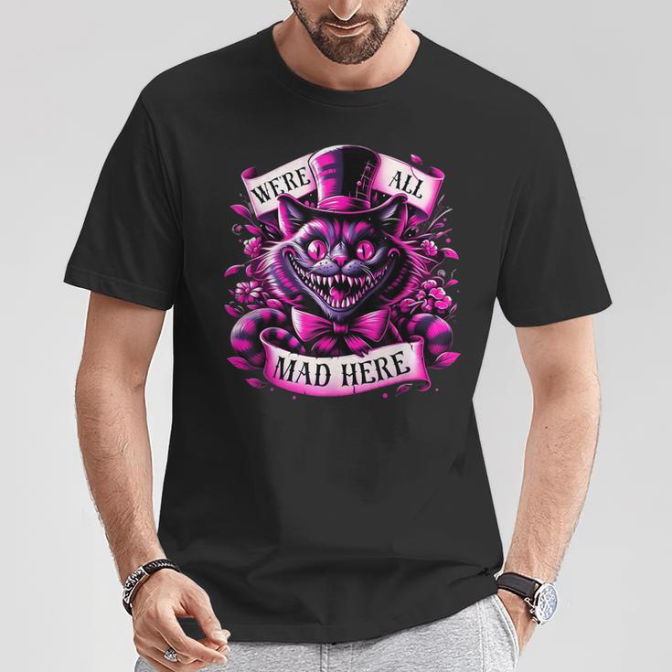 Cheshire Cat Alice In Wonderland Party T-Shirt Lustige Geschenke