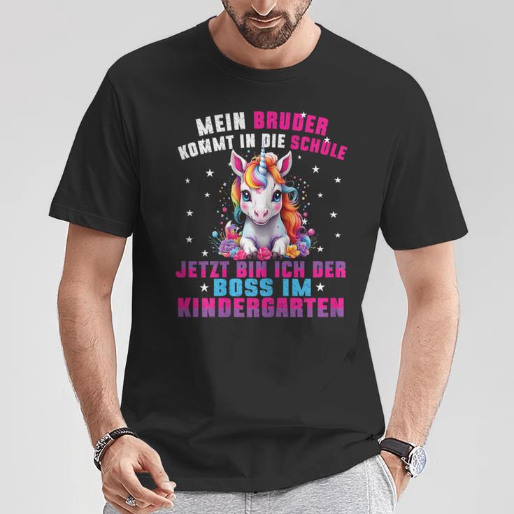 Children's My Brother Comes In Die Schule Boss Im Kindergarten T-Shirt Lustige Geschenke