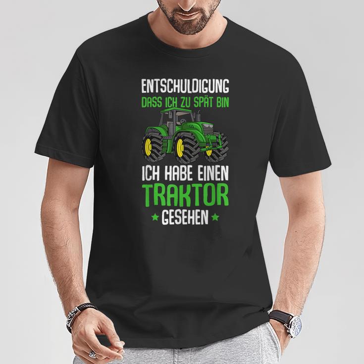 Children's Entschuldigung Das Ich Zu Late Tractor T-Shirt Lustige Geschenke