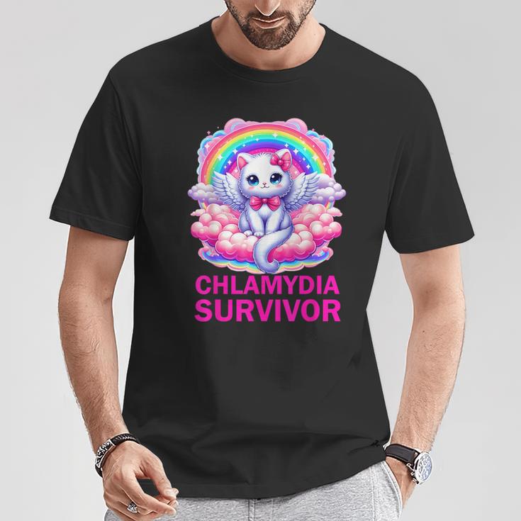 Chlamydia Survivor Chlamydien Std T-Shirt Lustige Geschenke