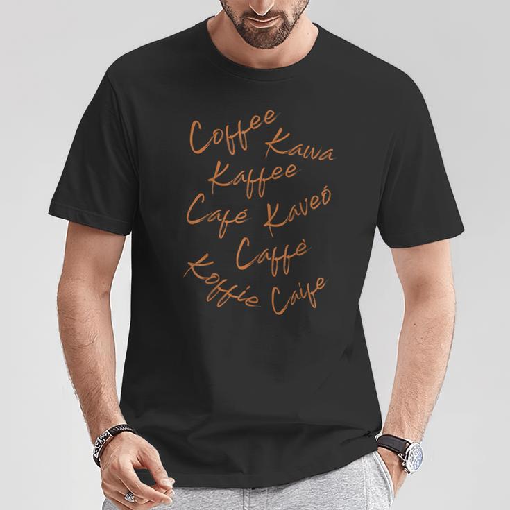 Coffee Coffee Café Coffee Drinker Coffee Lover T-Shirt Lustige Geschenke