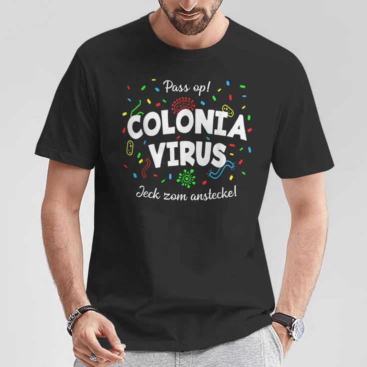 Coloniairus Carnival Outfit Cologne Kölsch Jeck Flu T-Shirt Lustige Geschenke