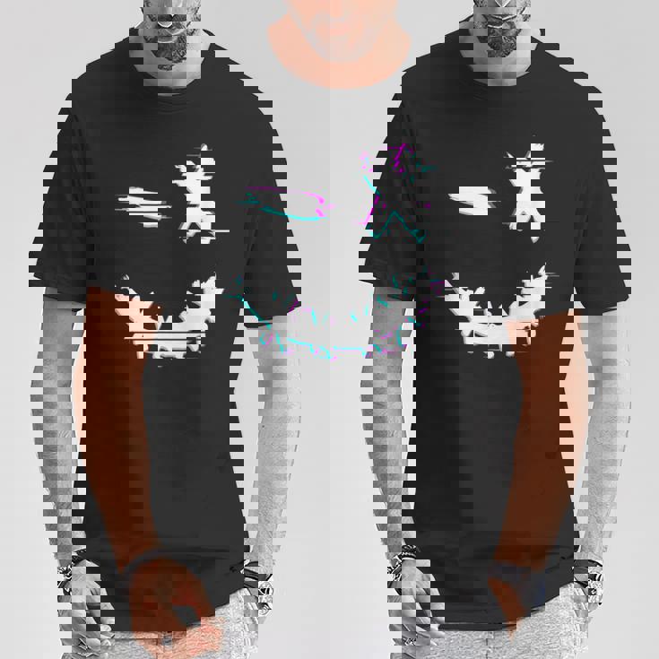 Cool Techno Glitch Smile Trippy Goa Rave Abiti Uomo Donna Maglietta Regalos divertidos